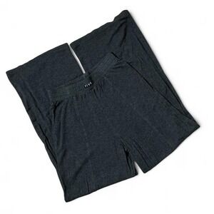FIVE Women's Charcoal Gray Wide Leg Lounge Pants Elastic Waist Comfortable Fit